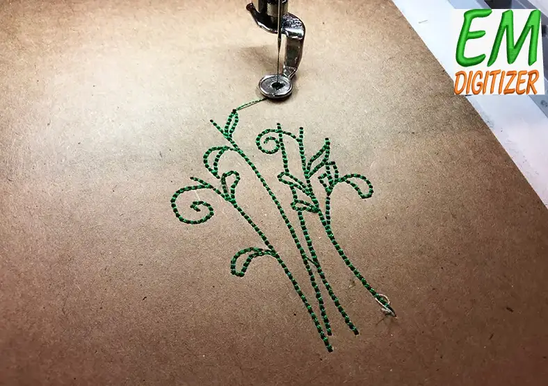 How To Embroider on Paper Card Tips & Tutorial 4 Start sewing on your design