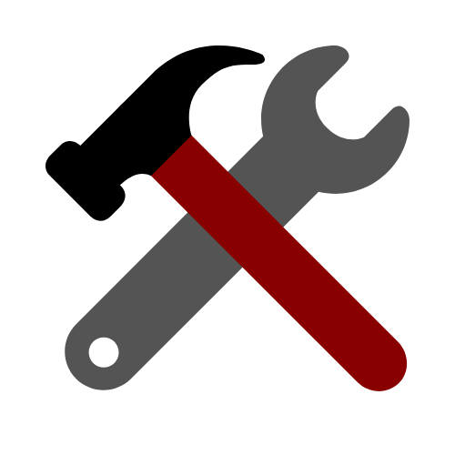 A hammer and wrench. 