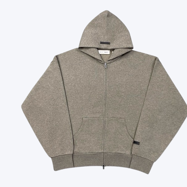Fear Of God Essentials Classic Full Zip-up Hoodie Fear Of God Essentials Classic Full Zip-up Hoodie