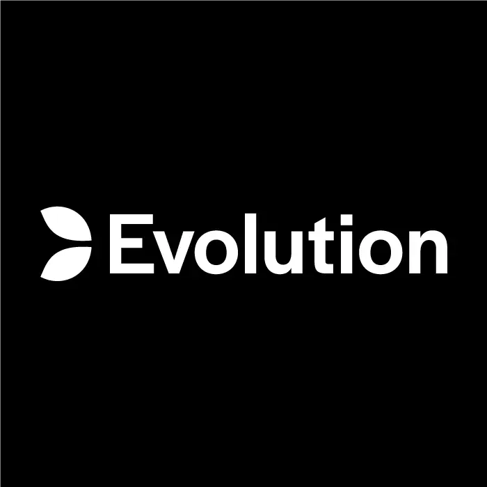 에볼루션카지노 공식 Evolution 로고 에볼루션카지노 브랜드를 상징하는 원형 블랙 배경의 Evolution 로고