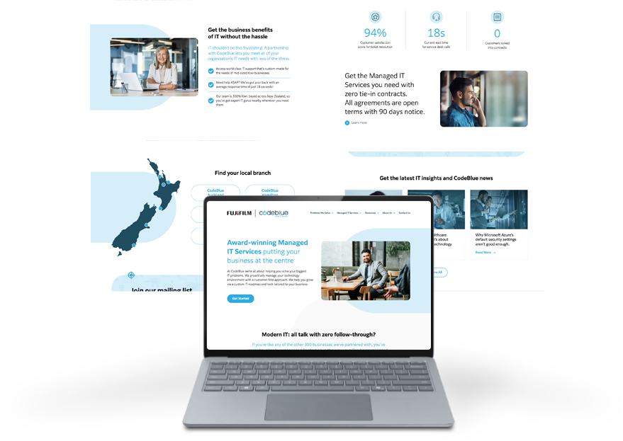 CodeBlue NZ Website | Filament