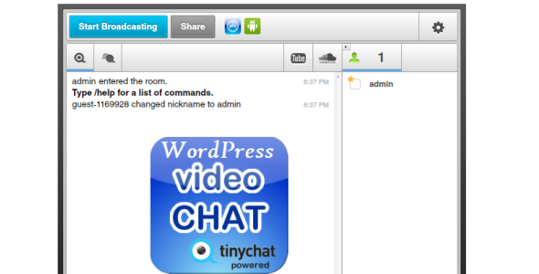 Wordpress Text - Video Chat