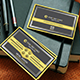 Professional Golden Business Card