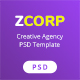 ZCorp - Creative Agency PSD Template