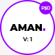 Aman One Page PSD Template