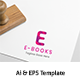 E-books (E) Letter Logo