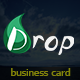 Drop Theme Business Card