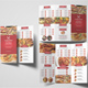 Restaurant Menu Trifold Brochure