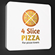 4 Slice Pizza Logo
