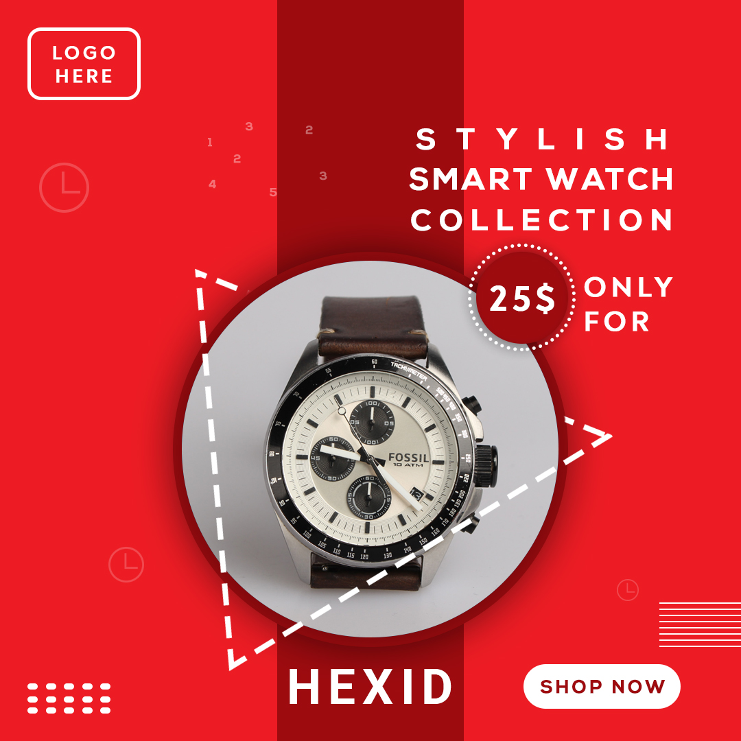 Stylish Watch Social Media Banner
