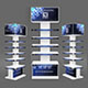 Promotion store shelf stand Mock-up