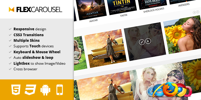 Flex Carousel Responsive jQuery Plugin