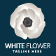 White Flower Logo