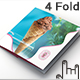 Ice Cream Shop Four Fold Square Brochure