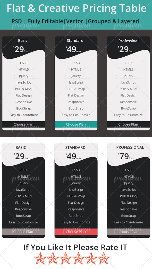 Pricing Table