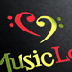 Music Love Logo Template
