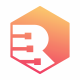Reactive R Letter Hexagon Logo