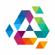 Triangle Colorful Polygon Logo