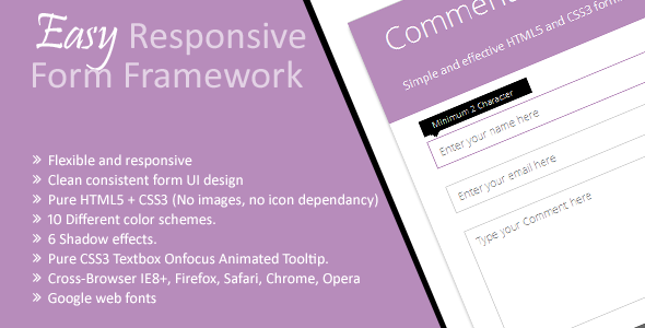 Easy Responsive Form Framework