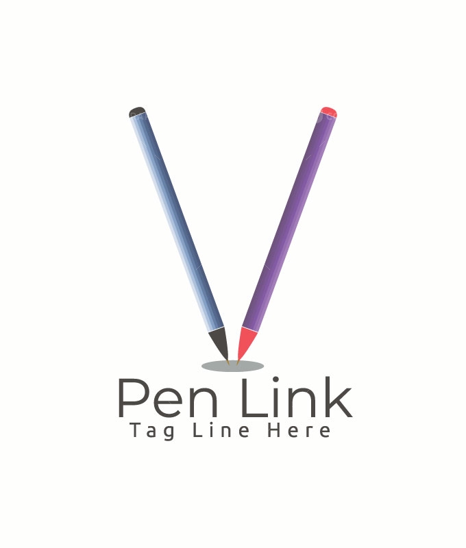 Pen Link Logo Template