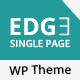 Edge Single Page Responsive Wordpress Theme