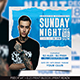 Sunday Night Party Flyer