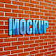 Brick Wall Logo Mockup