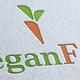 Vegan Foot Logo Template