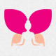 Yoga Butterfly Logo Template