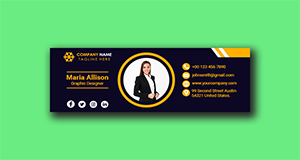 <h3>Features:</h3>
<ul>
<li>Easy Customizable and Editable</li>
<li>Email Signature Design in 600px X 200px</li>
<li>RGB Color</li>
<li>Design in 300 DPI Resolution</li>
<li>Last Version Used-Adobe CS6</li>
</ul>


<h3>Support:</h3>

If you need any help using the file or need special customizing please feel free to contact me via my profile. If you have a moment, please rate this item, I’ll appreciate it very much!....Thank you.