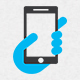Hand Phone Logo Template