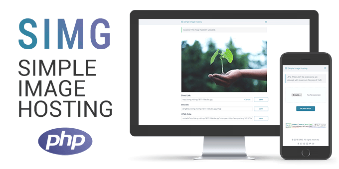 SIMG - Simple Image Hosting PHP Script