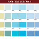 Full Coated Color Table
