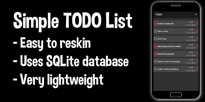 Simple TODO List - Android Source Code