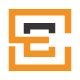 E Letter Square Logo