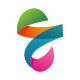 E Letter Colorful Logo