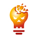 Skull Bulb Logo