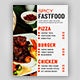 Restaurant's Fast Food Flyer