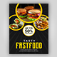 Restaurant's Fast Food Flyer