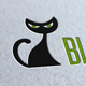 Black Cat Logo Template