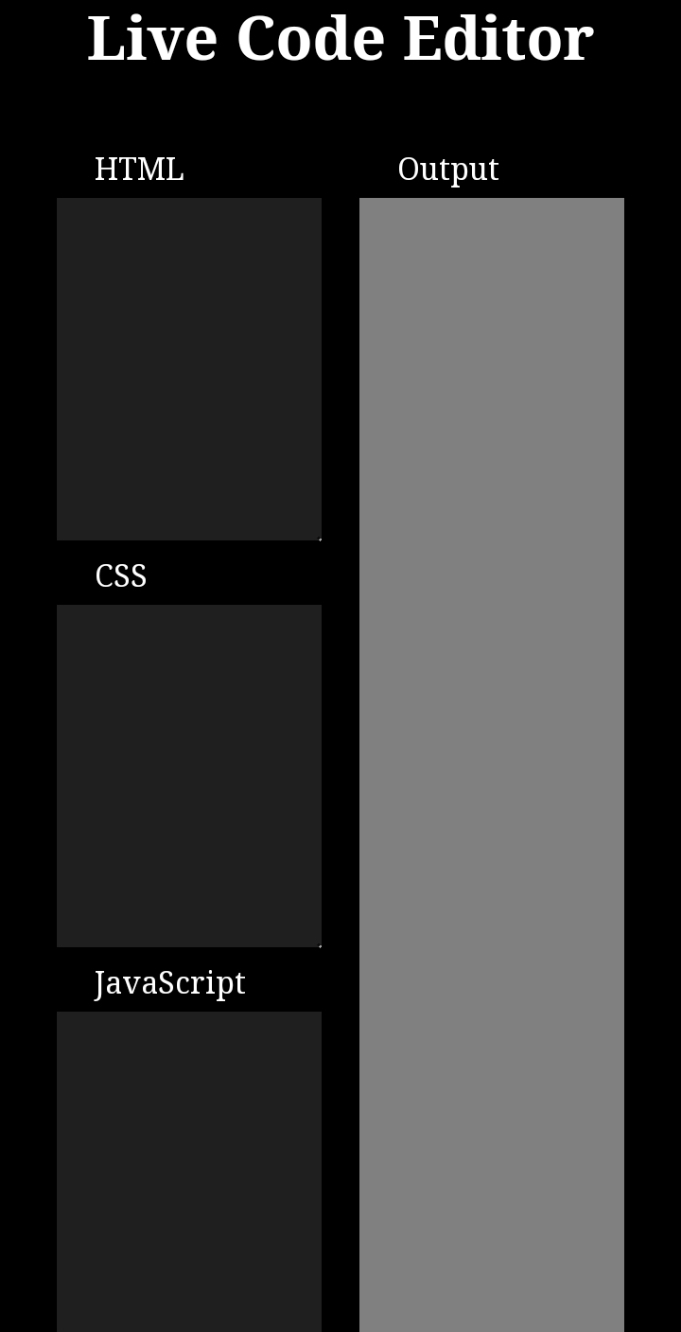 Live HTML CSS JavaScript Code Editor for Real-Time Web Development
