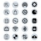 20 Icons - Minimalist vector icon set. Social media & Online brand