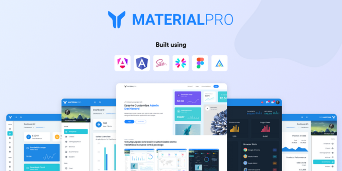 MaterialPro Angular Admin Dashboard Template