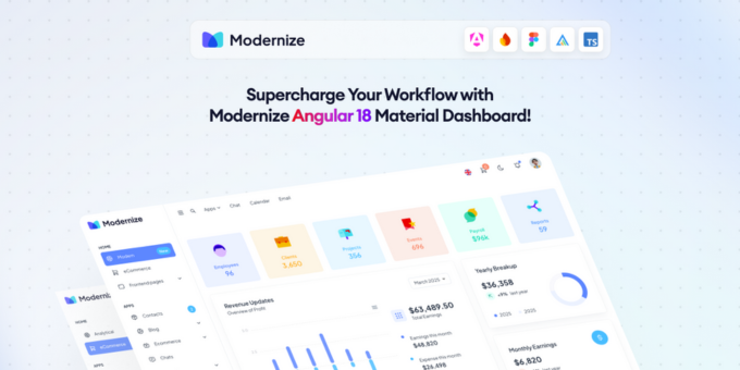 Modernize Angular Admin Dashboard Template
