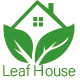 Leaf House – Eco-Friendly Real Estate & Sustainable Living Logo