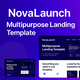 NovaLaunch – Multipurpose Startup & SaaS Landing Page HTML Template