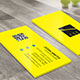 Yellow Business Card Template