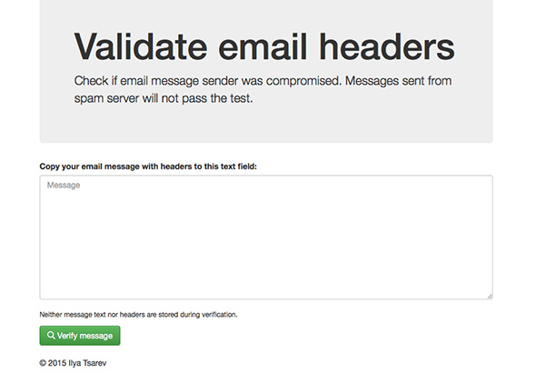 Email Headers Verification
