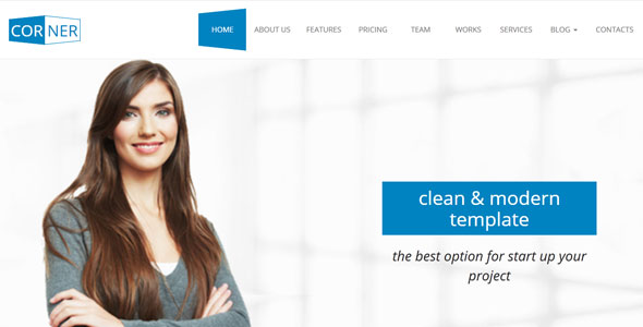Corner - Responsive HTML5 Template
