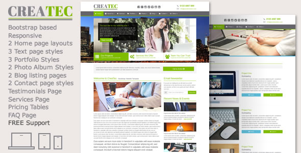 CreaTec - Business Website Template